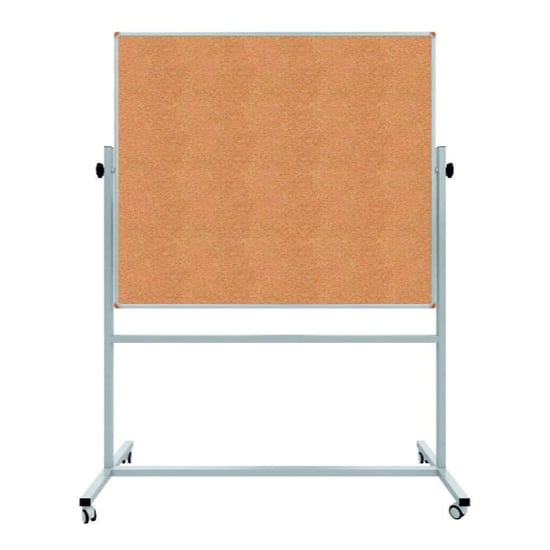 Çift Taraflı Mobil Mantar Pano 120x200cm