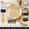 İnura Global İbico İ22-441 ( 6pcs ) ( Gold ) Yemek Bıçak Seti ( 21cm )