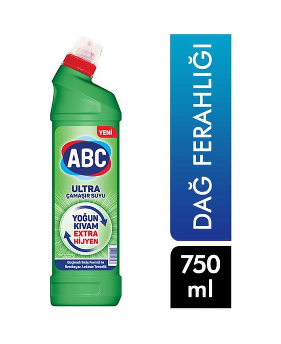Abc Ultra Yoğun Çamaşır Suyu 750 Ml Dağ Ferahlığı