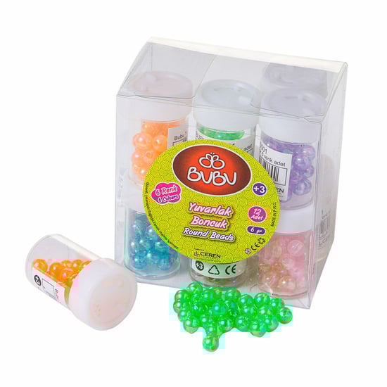 Bubu-bn0002 Yuvarlak Boncuk 12 Mm 12 Li