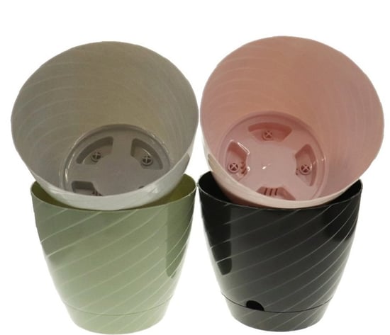 Hak 4 No Sedef Saksı-4,80 Litrelik Saksı-karışık Renklerde