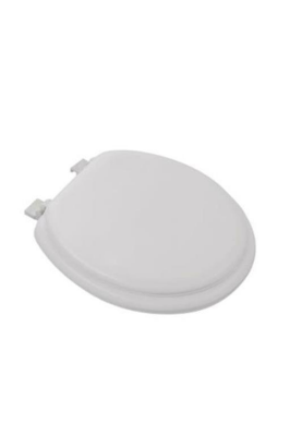 Poly Et-021 Lüks Beyaz Yumuşak Klozet Kapak Puf