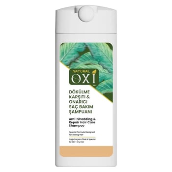 Oxi Natural Dökülme Karşıtı Yağlı Saç Şampuanı 300 Ml.