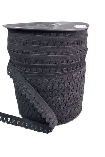 Çamaşır Askısı Şerit En 1 Cm Siyah 1 Metre