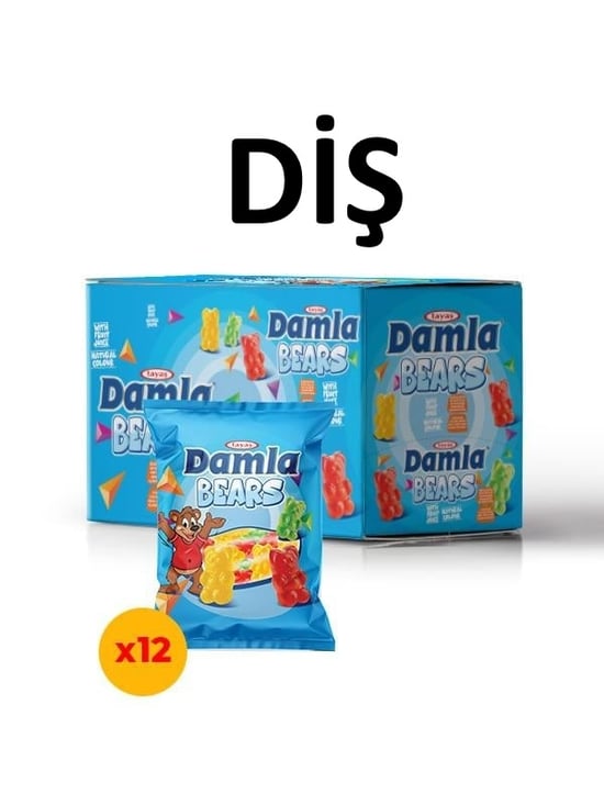 Tayaş Damla Gummy Jell 80 Gr Diş