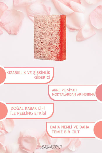 Eratos Gül Özlü Kabak Lifli Peeling Sabunu