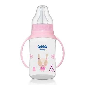 Wee Baby Klasik Kulplu Pp Biberon 150 Ml Pembe 6-18 Ay