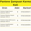 Pantene Şampuan Karma Koli 12 Adet 400 ml