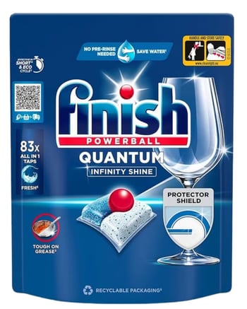 Finish Quantum Infinity Shine 83 Kapsül Bulaşık Makinesi Deterjanı Tableti
