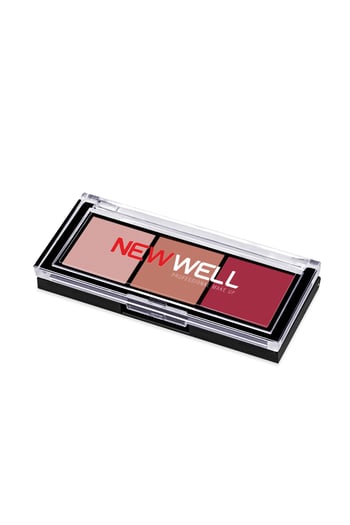 New Well Porcelain Make Up 3lü Far Paleti No02