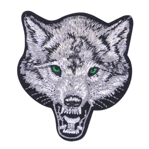 P Parla Aplike Ütü İle Yapışan Kurt Yeşilgöz Arma 7x6 cm