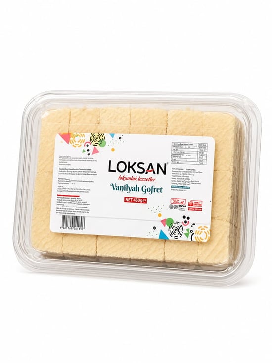 Loksan Tadıçok Vanilyalı Gofret 450g