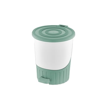 Dünya-01070-867 ( Yeşil ) Pastel- ( Lüx ) ( 14lt ) ( Pedallı ) Çöp Kovası Plastik ( 315x285x335mm )
