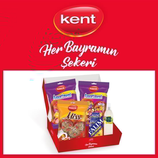 Kent Assortment&Missbonbon Sütlü Bayram Şekeri 3'lü & Falım Damla Sakızı-Eyüp Sabri Tuncer Kolonya