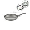 Papilla Fred ( Frying Pan ) ( 24 Cm ) ( Maxi ) ( Granit Tava ) ( Gri Kırçıllı ) ( Tek Saplı ) ( Brkt-705694 )