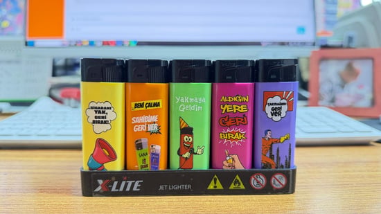 X-lite Baskılı Resimli Figürlü Çakmak *50 Pcs