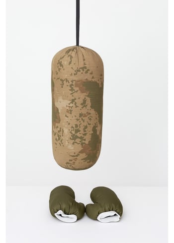 Çocuk Boks Kum Torbası Eldiven Dahil 2-6 Yaş Askeri