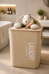 Bunny Dreams Unisex Kapaklı Oyuncak Sepeti | Unisex Çocuk Odası Büyük Boy Çamaşır Sepeti | Katlanabilir
