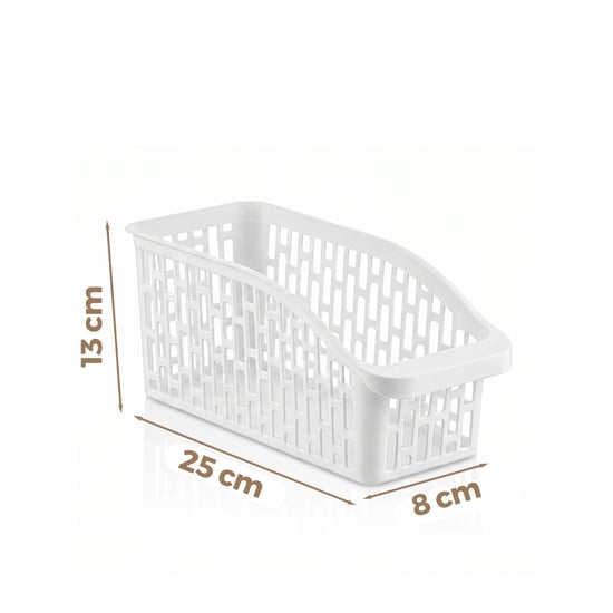 Urve Ur-3563 ( 25x13x8cm ) ( Beyaz ) ( Orta ) ( Düzenleyici ) Plastik Çok Amaçlı Organizer