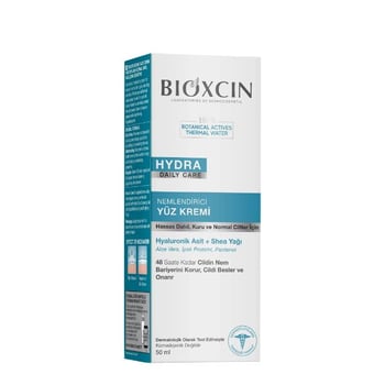 Bioxcin Hydra Nemlendirici Yüz Kremi Hasas Dahil, Kuru ve Normal Ciltler İçin 50 ml