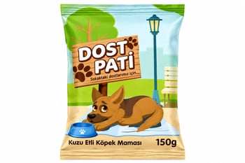Dost Pati Köpek Maması Kuzu Etli 150 G