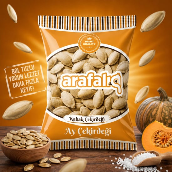 Arafalık Kabak Çekirdeği 180 Gr – Özel Kavrulmuş | 30’lu Koli