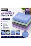Molto 40x40 Mikrofiber Temizlik Bezi 40 Gr 4'lü Set | Oto Mutfak Cam Bezi İz Tüy Hav Bırakmaz