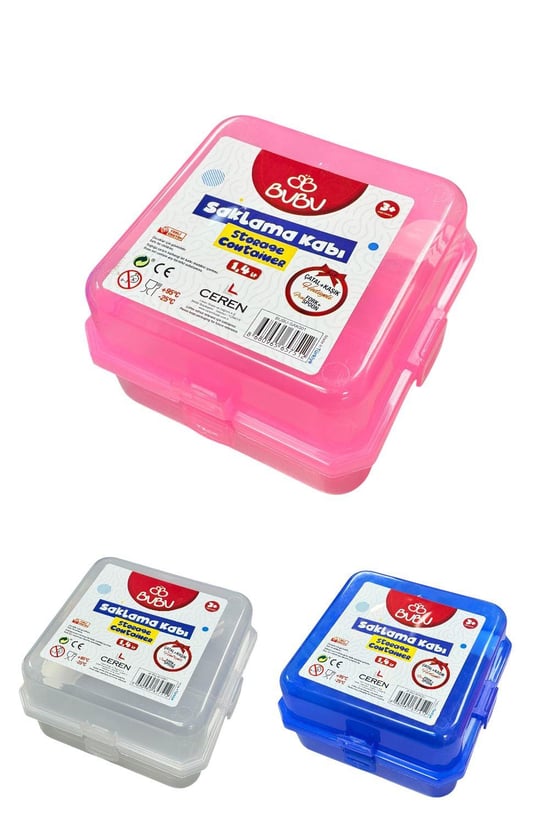 Bubu Saklama Kabı Beslenme Seti Çatal ve Kaşıklı 1 Adet