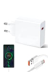 Adeyo Store 120 Watt Hızlı Çift Turbo Saliseli Şarj Adabtörüi Xiaomi Poco(type-a) Android Uyumlu