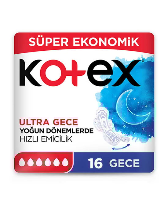 Kotex Hijyenik Ped Ultra 16'lı Gece