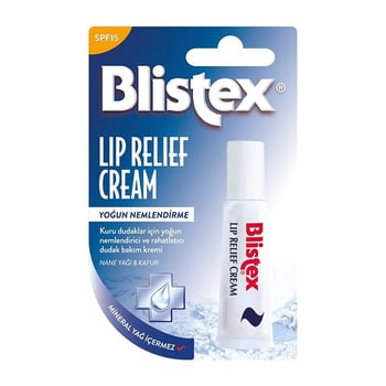 Blistex Lip Relief Cream Yoğun Nemlendirme SPF15 6ml