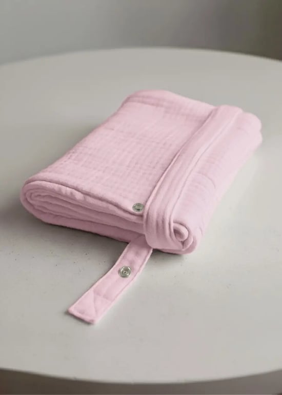 Muslin Emzirme Örtüsü 100x70 Cm Pembe