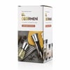 İ22-410 Hand Grinder ( Küçük ) ( Cam Hazneli & Pls.kapaklı & Krom Belli ) Tuz & Baharat Öğütücü