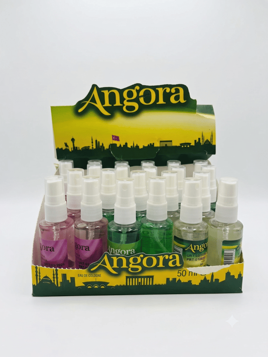 Angora 50 Ml Sprey Kolonya – 4 Farklı Koku Seçeneği | Ferahlatıcı Cep Boy Kolonya