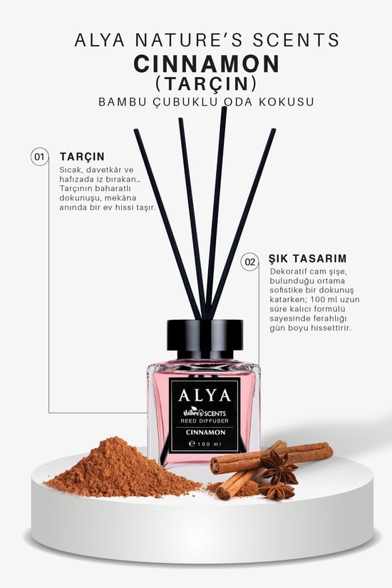 Nature's Scents Cinnamon Bambu Çubuklu Oda Kokusu- Tarçın Kokusu