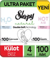 Sleepy Natural Double Soft 4 Numara Maxi 100'lü Bebek Bezi