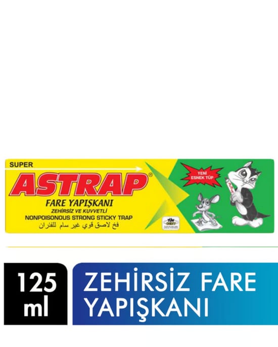 Astrap Zehirsiz Fare Yapışkanı Fare Kovucular 125 Ml
