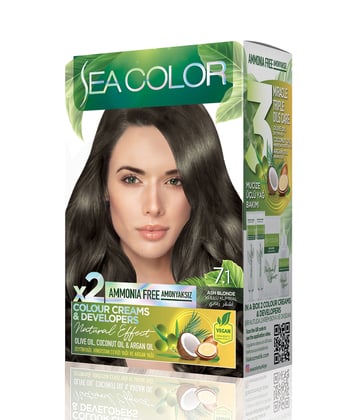 Sea Color Natural Effect Set Boya Amonyaksız 7.1 Küllü Kumral