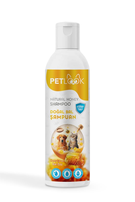 Petlook Köpek Şampuan ve Kedi Şampuan Bal Özlü 250 Ml