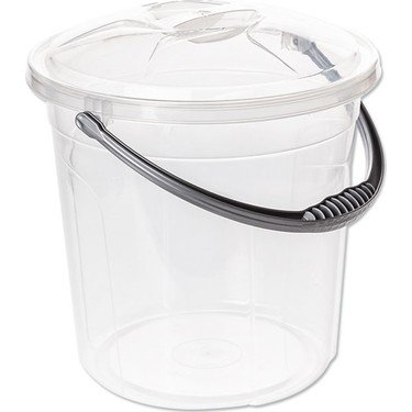 Merdem 5 No Şeffaf Kova 20 Litre-Kapaklı