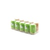 Ksmart K-1511 ( Tuzluk Model ) Kürdan ( Şeffaf Cam ) ( Renkli Plastik Kaplama )10x36