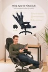 Fashcolle Dynamic Air Kumaş Black Masajlı Oyuncu Koltuğu