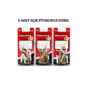 Medalyan Dl-27 ( 20x80 ) ( 5pcs ) Açık Piton Dübelli