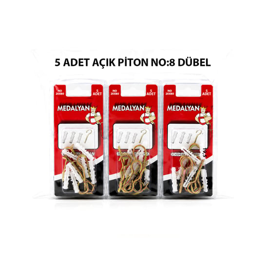 Medalyan Dl-27 ( 20x80 ) ( 5pcs ) Açık Piton Dübelli