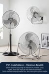 Sinbo Sf-6790 Vantilatör 18 İnç 90w 3’ü 1 Arada Ayaklı Duvar Tipi Güçlü Fan