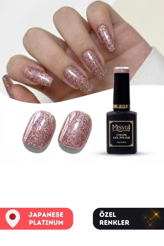 Misyul Uv Led Kalıcı Oje Nail Art 15 Ml Japanese Platinum J06