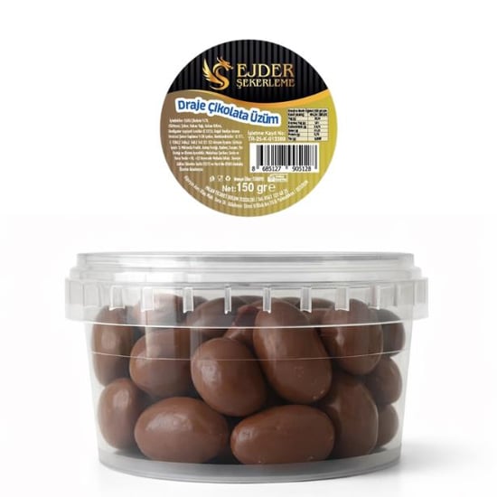 Ejder Şekerleme Çikolata, Üzüm Draje 150 gr