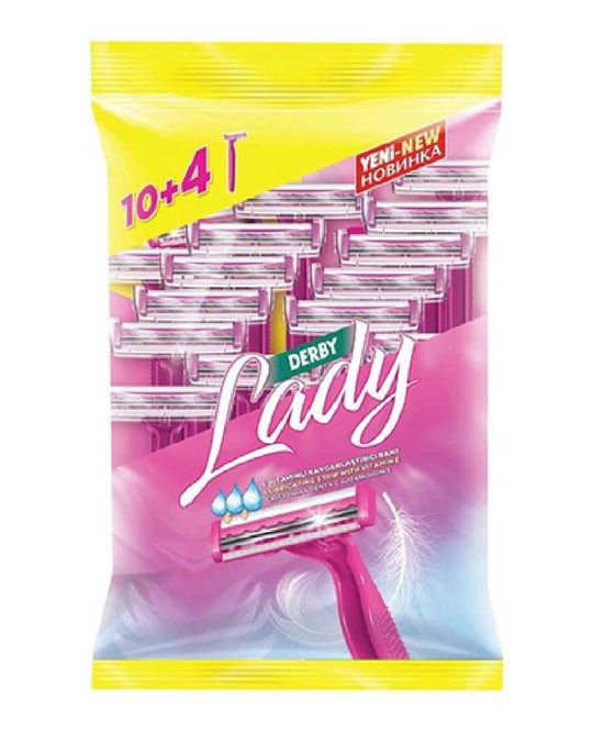 Derby Tıraş Bıçağı 10 + 4' Lü Poşet Lady