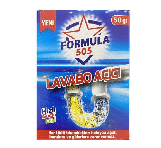 Formula 505 Lavabo Açıcı Toz 50 Gr