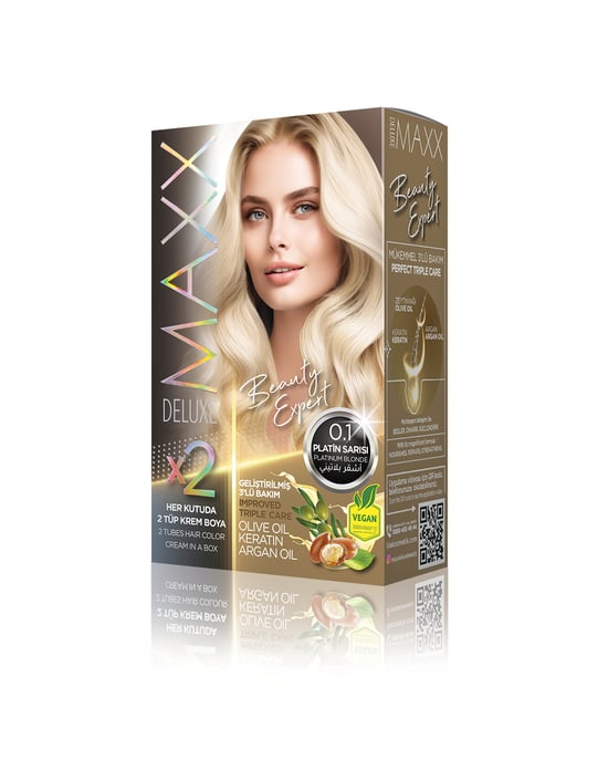 Maxx Deluxe Beauty Expert Set Saç Boyası 0.1 Platin Sarısı
